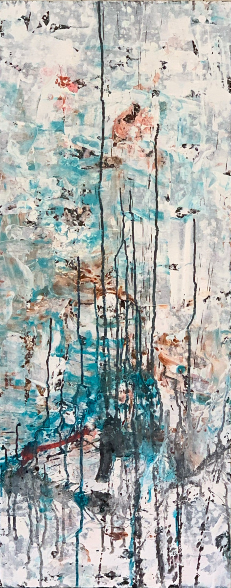 "thoughts of Stowe #1" 16x40 acrylic on canvas$1800