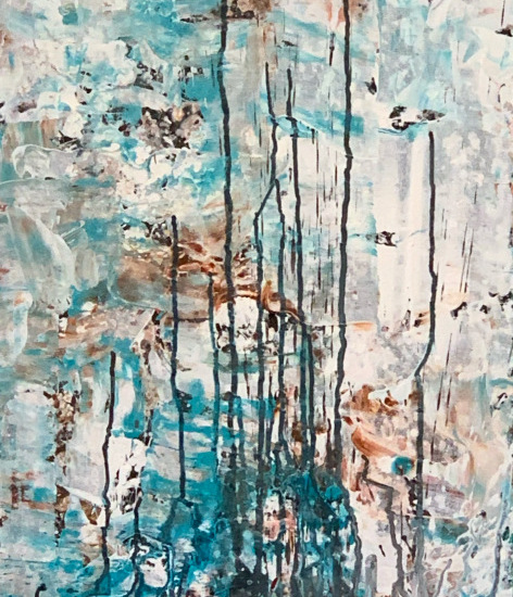 "thoughts of Stowe #1" 16x40 acrylic on canvas