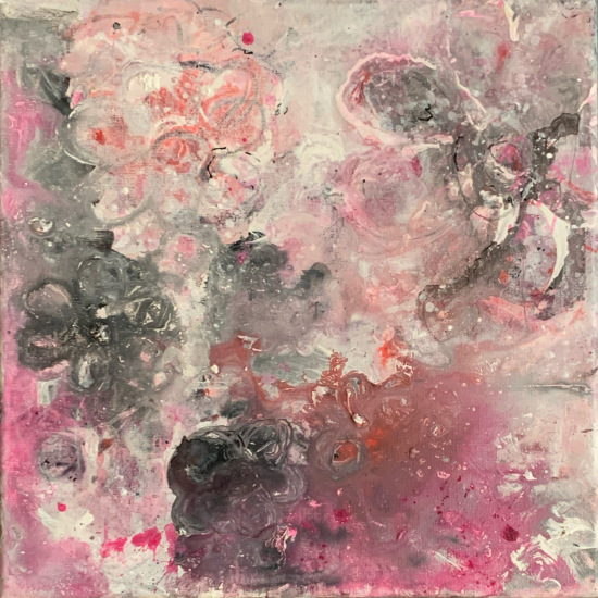 sold-Pinky2, 12x12 acrylic on canvas
