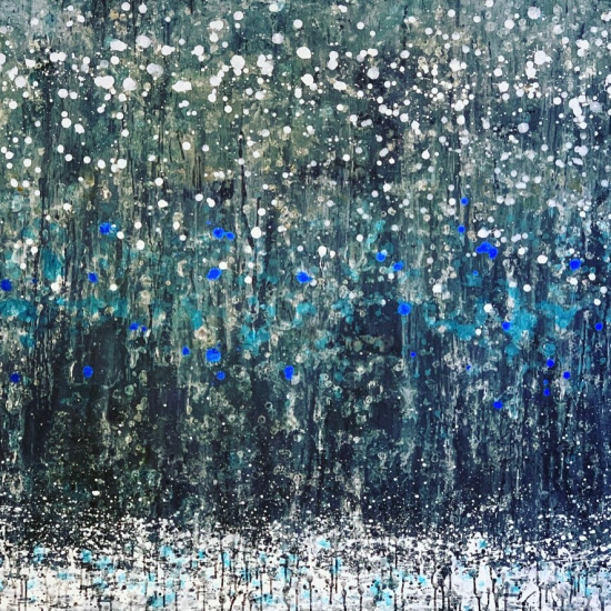 Significant precipitation 60x48H"-acrylic-on-canvas