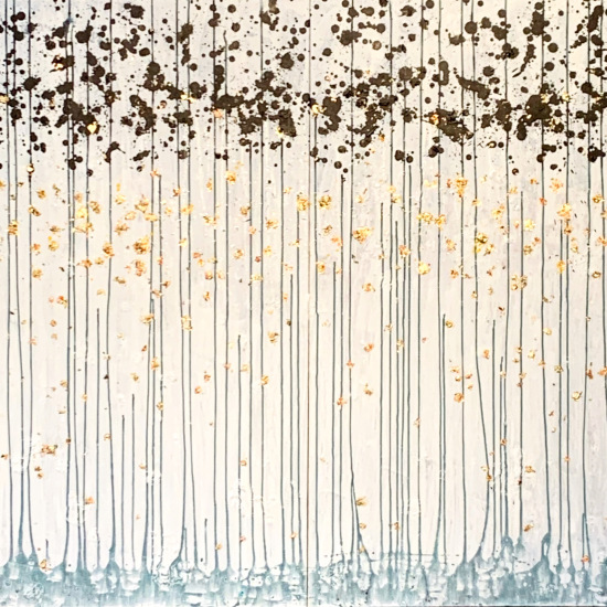 sold "precipitating change" 72x48H" diptych (36x48H" each acrylic on canvas)