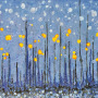 Christine Laubach"Every-night"40x16w"-acrylic-on-cotton-